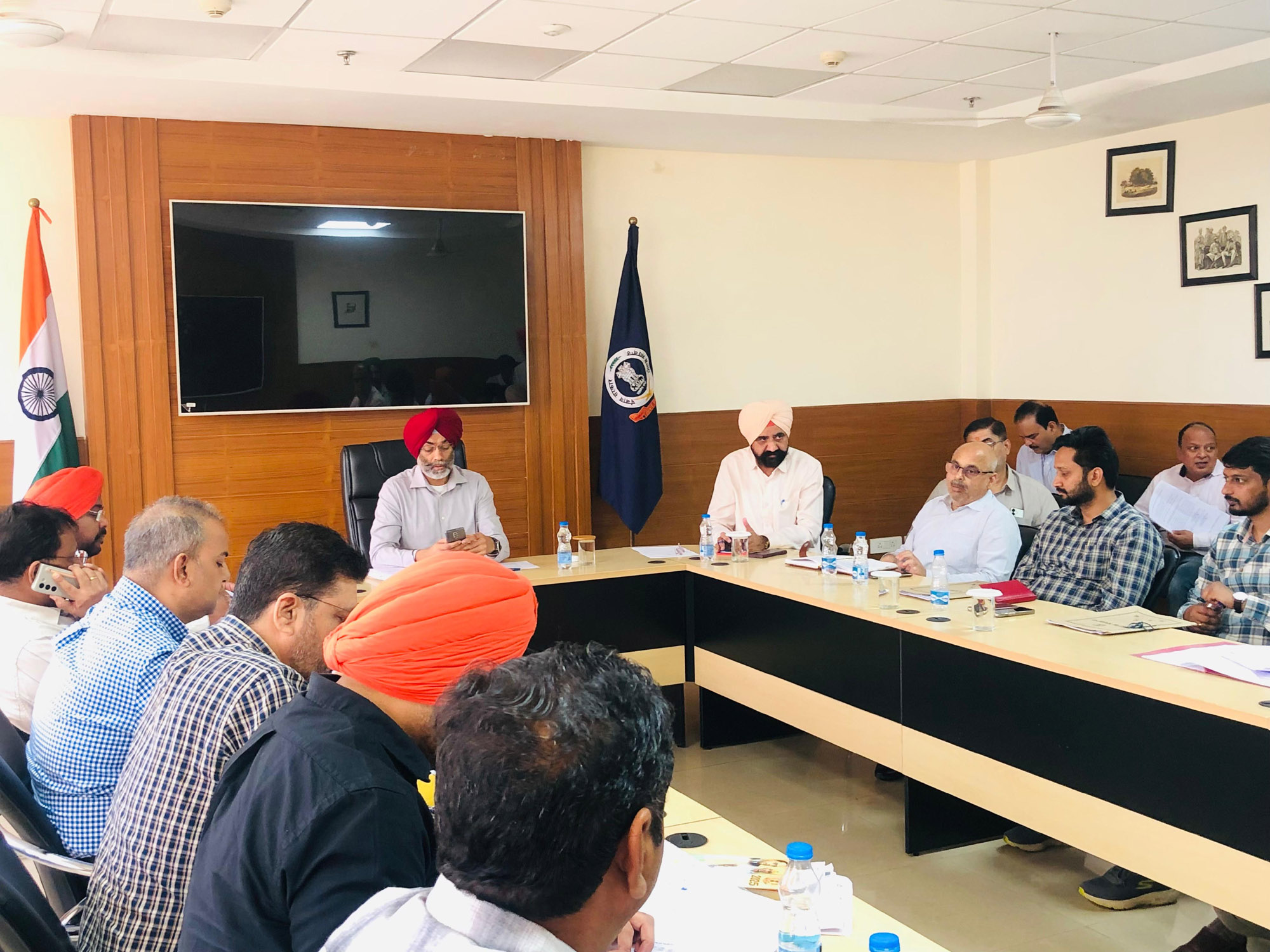 ADC Anmol Dhaliwal held a meeting with the EOs of Municipal Councils, City Engineers, Sewerage and Water Supply Board, Drainage Officers and Assistant City Planners.
